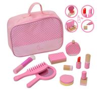 Teamson Home Teamson Kids - Fashion Polka Dot Print Chloe Wooden Vanity Accessories Makeup Kit