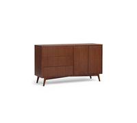 Teamson Home Tremolo Wooden Sideboard 3 Drawers 2 Doors, Walnut