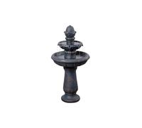 Teamson Home Two-Tier Birdbath Outdoor Garden Water Fountain, Antique Copper