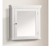 Teamson Home Stratford Wooden Mirrored Bathroom Medicine Cabinet - White