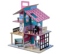 Teamson Kids 360 Pop Dollhouse With 12 Accessories, Multicolor