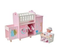 Teamson Kids 6-In-1 Doll Nursery Station With Cradle & Storage
