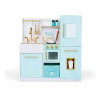 Teamson Kids Biscay Delight Classic Play Kitchen with Magnetic Refrigerator, Mint