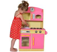 Teamson Kids Bubble Gum Deluxe Kitchen in Pink Teamson Kids Pink