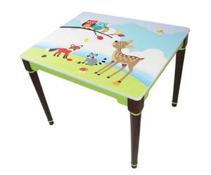 Teamson Kids Enchanted Woodland Kids Style Table, Multicolour