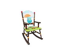 Teamson Kids Fantasy Fields Enchanted Woodland Wooden Rocking Chair in Blue Teamson Kids Blue