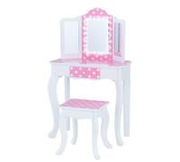 Fantasy Fields Gisele Polka Dot Prints Play Vanity Set With Led Mirror Light