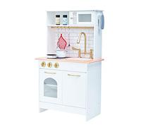 Teamson Kids Little Chef Boston Wooden Play Kitchen, White/Gold Teamson Kids White One Size