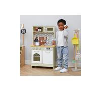 Teamson Kids Little Chef Boston Modern Farmhouse Wooden Kitchen Playset in Green Teamson Kids Green