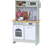 Teamson Kids Little Chef Boston Modern Farmhouse Wooden Kitchen Playset with In