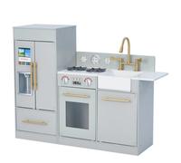 Kids Modular Wooden Play Kitchen - Grey