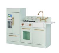 Teamson Kids Childrens Little Chef Charlotte Wooden Play Kitchen Mint TD-12302M