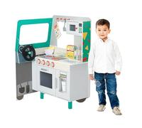 Teamson Kids My Little Helper Kids Play Taco Truck Playset with Accessories, Multicolor