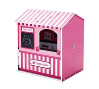 Teamson Kids Olivia's Little World Children's 'Dreamland' Wooden Pink Cafe Doll House Toy TD-12953A