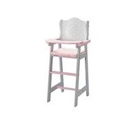 Grey Doll High Chair by Olivia's World Wooden Furniture Role Play Gift TD-0098A