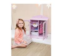Pink Doll Closet Wardrobe by Olivia's World Wooden Baby Furniture Toy TD-0210A