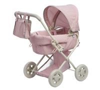 Teamson Kids Polka Dot Buggy-Style Stroller Pram for Baby Dolls & Stuffed Animals, Pink/Grey in Pink Teamson Kids Pink