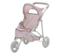 Olivia's Little World Dolls Pram Stroller Pushchair For Baby Dolls Pink OL-00002