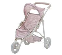 Olivia's Little World Polka Dots Princess Baby Doll Jogging Stroller Pink, Pink