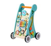 Teamson Kids Preschool Educational Wooden Activity Centre Baby Walker Push Along with Xylophone UK-PS-T0008