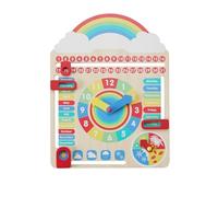 Teamson Kids Preschool Play All About Today Calendar Wooden Toddler | Activity Board, Multicolour