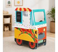 Teamson Kids My Little Helper Kids Play Taco Truck Playset with Accessories, Multicolor