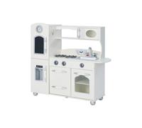 Teamson Kids White Westchester Retro Wooden Kitchen Toy Kitchen With Ice Maker Teamson Kids White