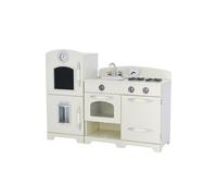 Teamson Kids White Wooden Toy Kitchen With Fridge Freezer & Oven By Teamson Kids White