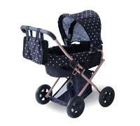 Teamson Kids Women's Classic Doll Stroller with Bassinet, Canopy & Bag in Black Teamson Kids Black