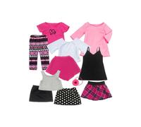 Sophias - 18" Doll - 11 Piece Spring Set , Hot Pink/Pink/Black/White, One Size