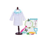 Sophia's 18" Doll Biologist Outfit and Science Lab Playset with 14 Accessories Teamson Kids Pink One Size