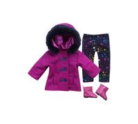Sophia's by Teamson Kids 3 Piece Peacoat, Leggings and Boots Set for 18'' Dolls - pink