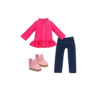 Teamson Kids Women's Sophia's 3-Piece Winter Outfit with Boots for 14.5" Dolls, Hot Pink in Blue Teamson Kids Blue