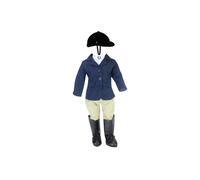 Sophia's - 18" Doll - Navy Jacket Riding Outfit, Black Tall Classic