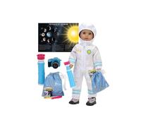 Smithsonian 18 Inch Doll Astronaut Set by Sophias | Spacesuit, Telescope, Moon Rock Bag, Camera and More | 8 P