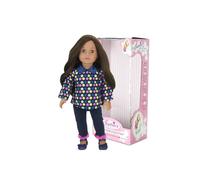 Sophia's Modern Girl Collection Posable 18'' Soft Bodied Vinyl Dolls with Brunette Hair and Brown Eyes Teamson Kids Pink One Size