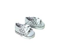 Teamson Kids Women's Sophia's Sequin Canvas Sneakers with Laces for 18" Dolls, Silver Teamson Kids Silver