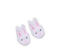 Sophia's by Teamson Kids White Bunny Slippers with Rabbit Ears for 18"