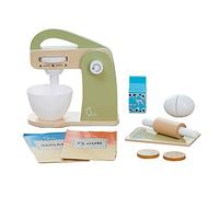 Teamson Kids Little Chef Frankfurt Wooden Mixer Play Kitchen Accessories, Green - Green