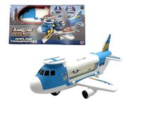 Teamsterz Metro City Aeroplane Transporter Playset | Cargo Plane Toy with Car Storage, Launch Ramp & 16 Accessories | Includes Toy Cars & Helicopter | Vehicle Playset for Kids Ages 3+
