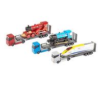 Teamsterz Die-cast Heavy Engine Train Transporter | Kids Metal Toy Rail Vehicles Great For Children Aged 3+