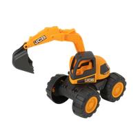Teamsterz JCB 7-Inch Orange | JCB Construction Vehicle Toy | Indoor, Outdoor & Sandpit Play | Kids' Construction Trucks & Vehicles | Play Figures for Boys & Girls | Durable Toy for 18M+ (Excavator)