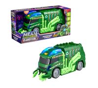 Teamsterz Mean Machine Garbage Truck Toy | Light & Sound Garbage Truck Vehicle | Construction and Waste Collection Toy For Kids | Kids' Play Figures & Vehicles Toy Car Set | Ages 3+