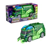 Teamsterz Mean Machine Garbage Truck Toy | Light & Sound Garbage Truck Vehicle | Construction and Waste Collection Toy For Kids | Kids' Play Figures & Vehicles Toy Car Set | Ages 3+