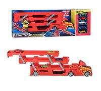 Teamsterz Metro City Launcher Transport | Includes Five 3" Die-Cast Cars | Kids' Play Figures & Vehicles Toy Car Set | Easy Storage And Transportable Car Truck Transporter Toy For Children Aged 3+