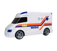 Teamsterz Mighty Machines Large Ambulance | Ambulance with Realistic Lights And Sounds | Kids' Play Figures And Vehicles Toy Car Set | For Ages 3 And Over