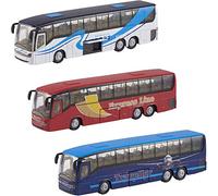 Teamsterz Pack Of 3 Die-Cast Metal City Coach Bus Set