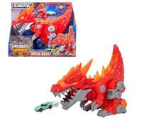 Teamsterz Robo Wreckers Mega Beast Playset | Motorised Walking Dragon with Lights & Sounds | Launches Die-Cast Cars from Mouth | Includes 1 Die-Cast Vehicle | Action Toy for Kids Boys & Girls | 3+