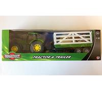 Teamsterz Tractor And Trailer Green Scale 1:32 by Teamsterz