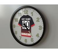 TEAMTIME SARACENS RUGBY GIFTS WALL CLOCK PERSONALISED. NUMBER ONE RUGBY GIFT FOR BOYS - ALL RUGBY UNION FANS LOVE OUR CLOCKS!!! (35cm Wall Clock)